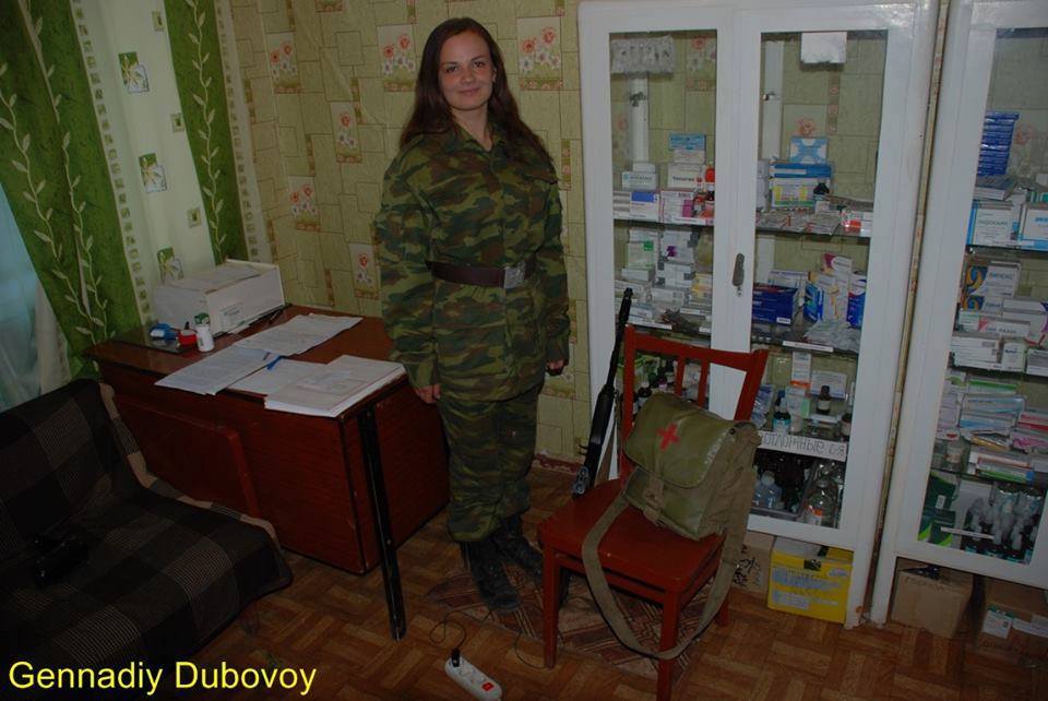 Beautiful Medic of the Novorossian Battalion "Vikings" - Photos