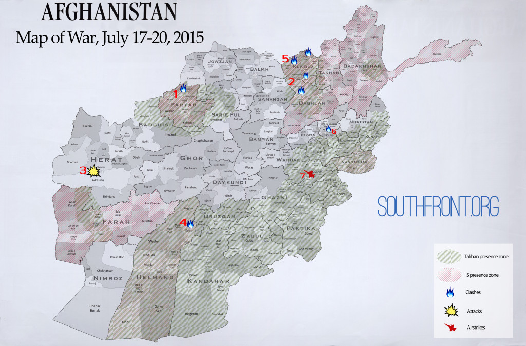 Afghanistan Map of War, July 17-20, 2015