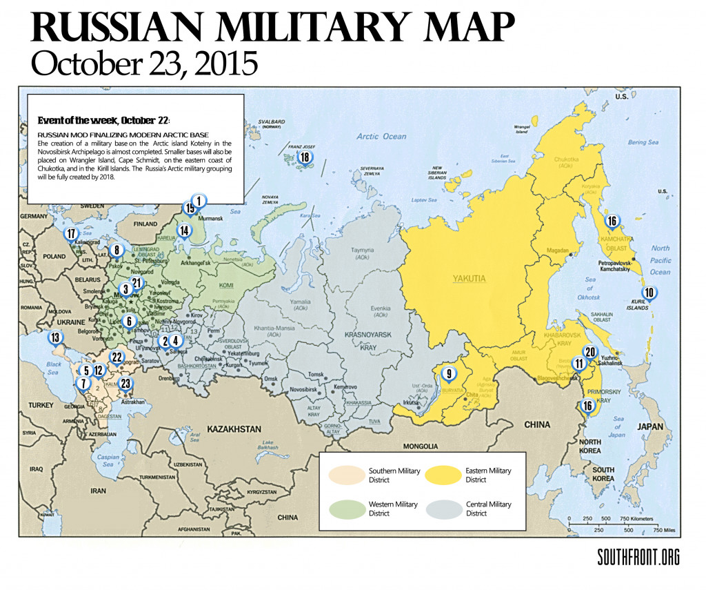 Russia Military Map - Oct. 23, 2015