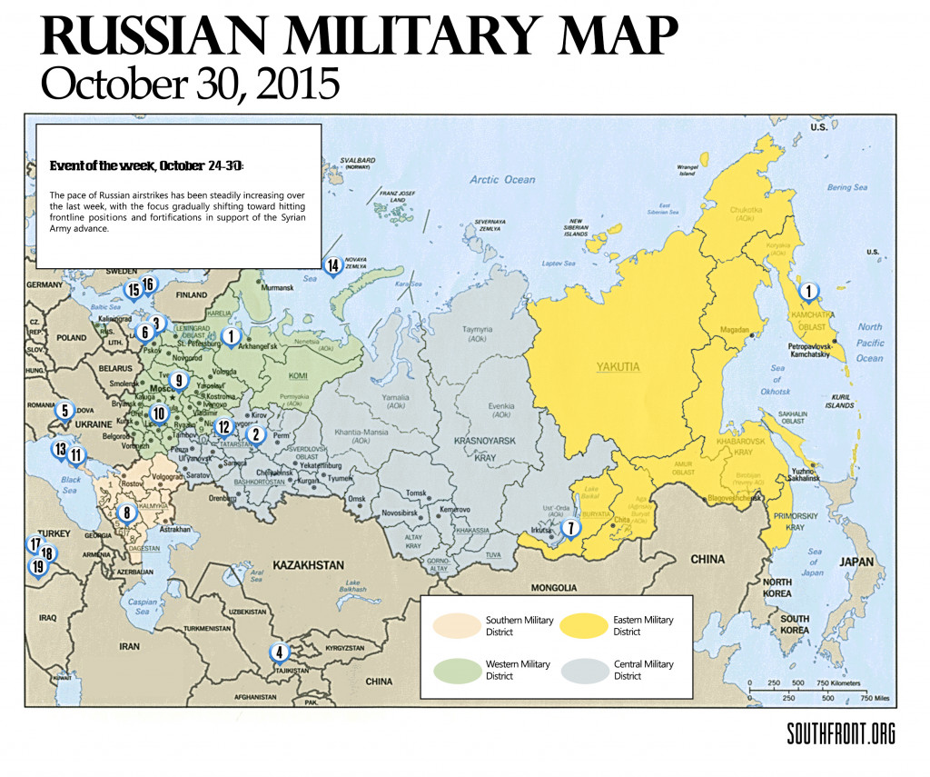 Russia Military Map - Oct. 30, 2015