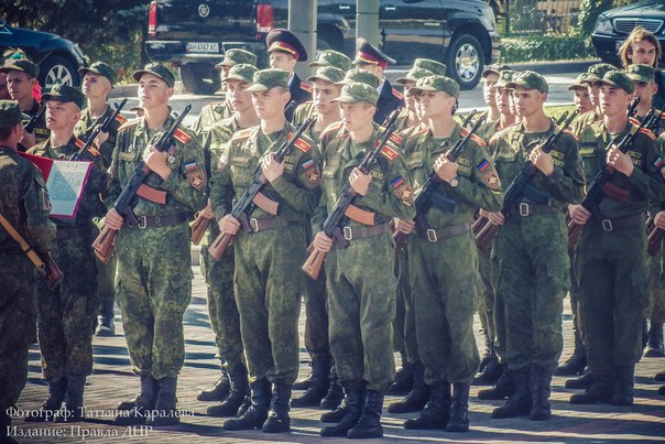 First 125 Cadets of Donetsk Military Academy Took Oath for DPR (Photos)