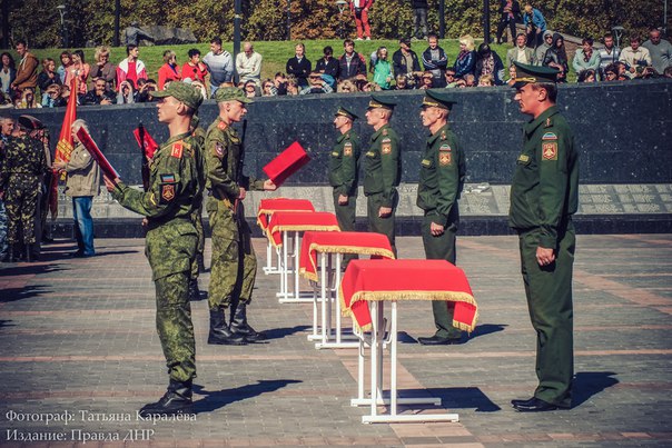 First 125 Cadets of Donetsk Military Academy Took Oath for DPR (Photos)