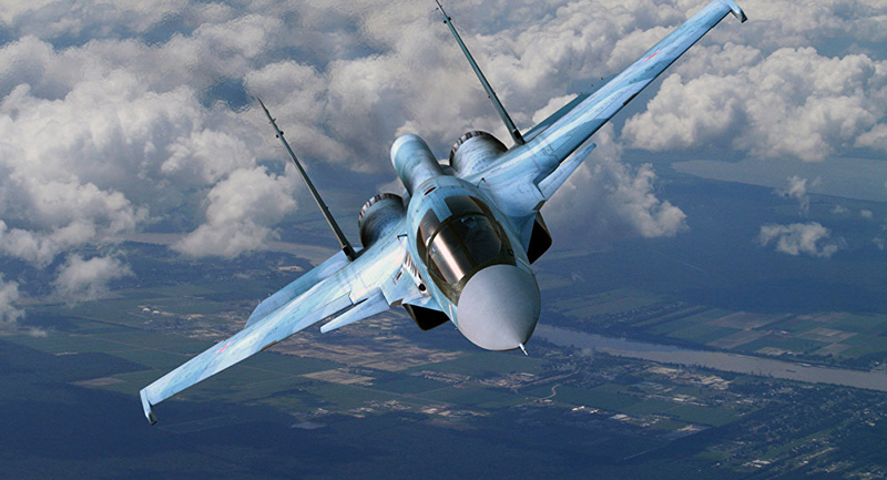 Russia's Su-34 Jets Launch First Mission With Air-to-Air Missiles