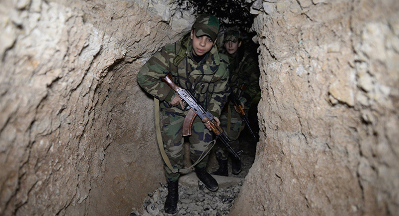 Syria's Forces to Destroy Terrorists' Tunnel in Damascus