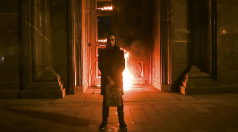 Artist Arson-Attacks FSB Headquarters