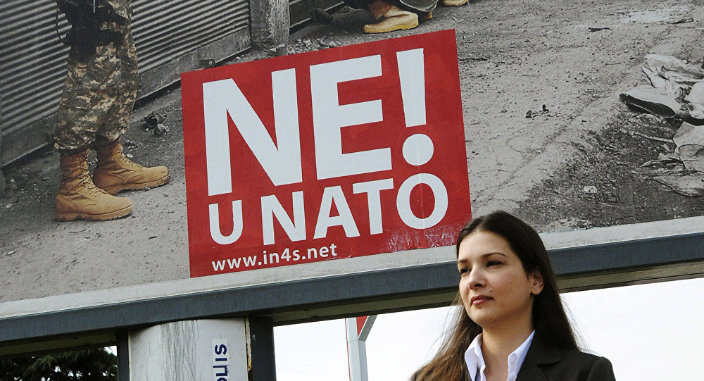 Montenegro Citizens Protest against NATO Membership