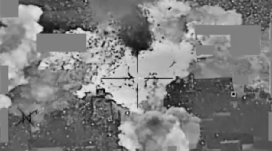 Pentagon Video Claims US bombing on ISIS Cash Depot in Iraq