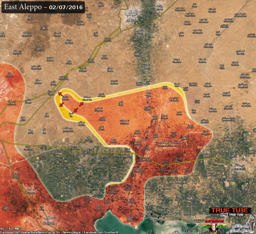 Encounter Battle In Aleppo on the 7th February