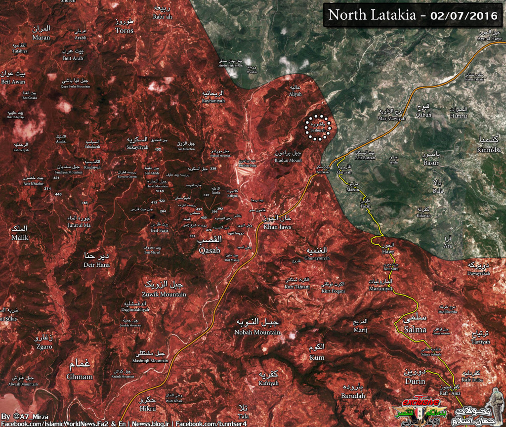 Syrian Army liberated Bashura In North Latakia