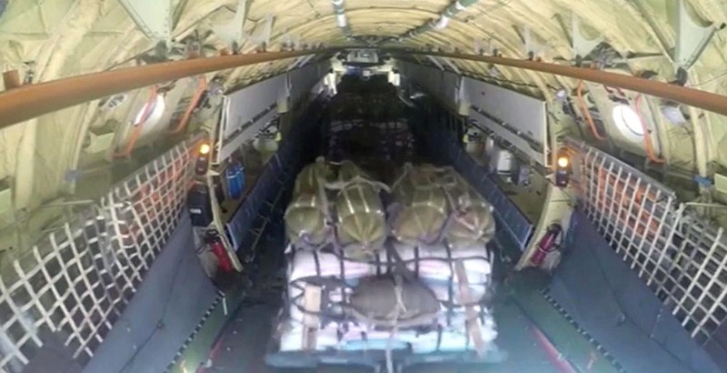 Russia airdrops 30 tons humanitarian aid into Deir Ezzur of Syria