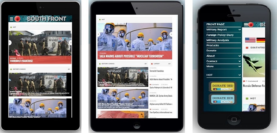 SouthFront Mobile Version Has Been Launched