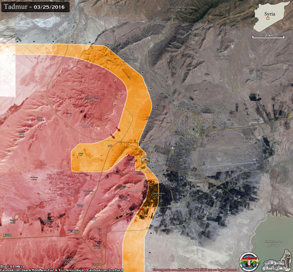 Syrian army liberates strategic areas in Palmyra