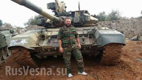 TOW-2A-damaged T-90 displayed