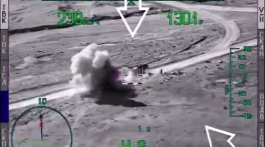 Russian Mi-28 Helicopters Smash ISIS Targets in Syria (Videos)