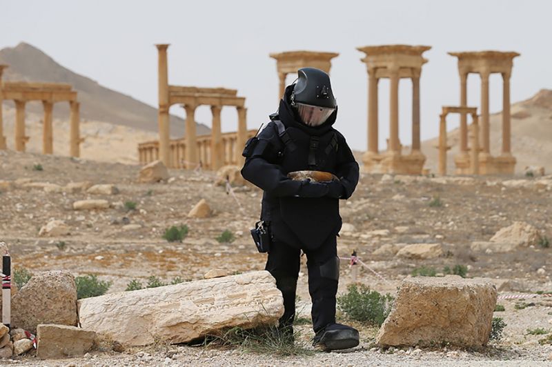 Russian Military Contingent in Syria's Palmyra Serves as Peacekeeping Force