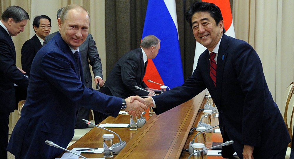 Russia's President Meets with Japanese Prime Minister in Sochi