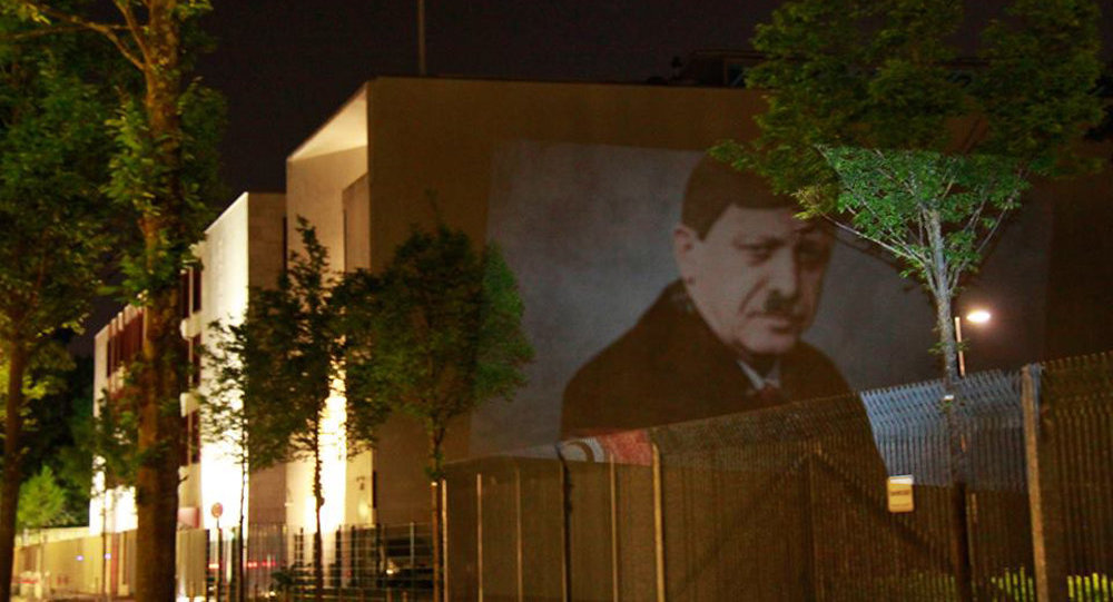 Turkey's Embassy Hit With Erdogan-Hitler Caricatures