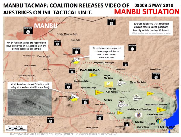 Military Situation in the city of Manbij in Syria's Aleppo Province on May 5