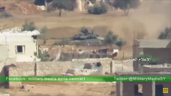 Militants Use US-made BGM-71 against Russian T-90 in Aleppo Province. Combined TOW shot / Drone Aftermath Video