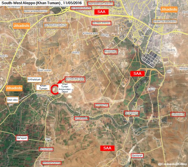 Heavy Clashes Ongoing at Khan Touman, Syria