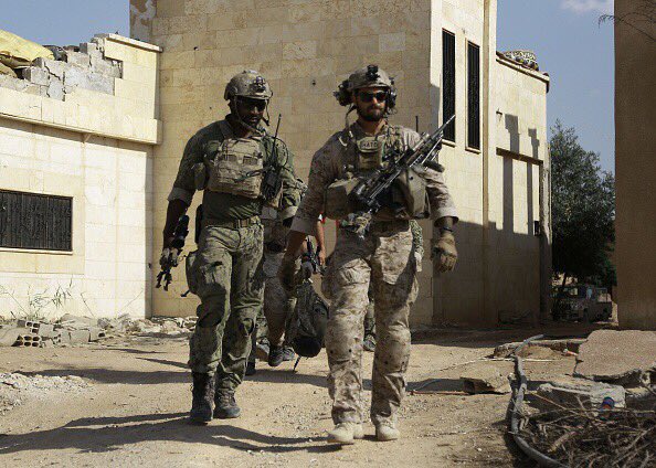 US Special Forces Fighting Alongside the SDF during the Raqqa offensive, Wearing YPG/YPJ Patches