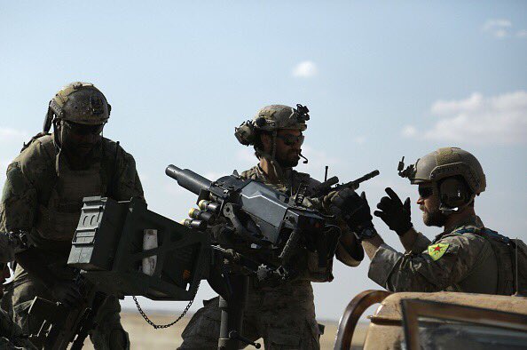 US Special Forces Fighting Alongside the SDF during the Raqqa offensive, Wearing YPG/YPJ Patches