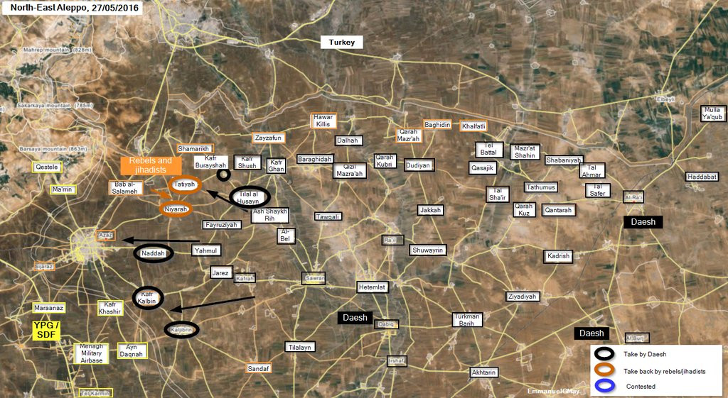 ISIS Reaches the Gates of Azaz in Northern Syria