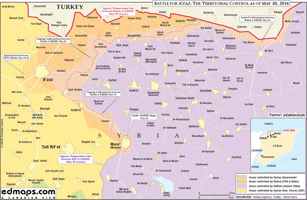 Syria: Battle for Azaz, May 30