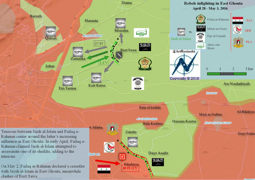 Syria: Militants Infighting in East Ghouta, Damascus