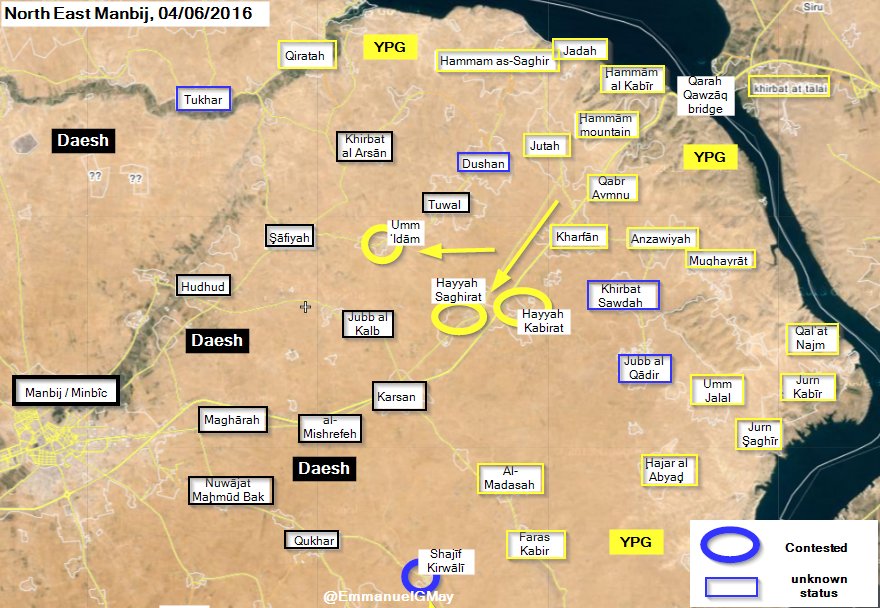 Syrian Democratic Forces Seize 3 More Vilalges in Manbij Area