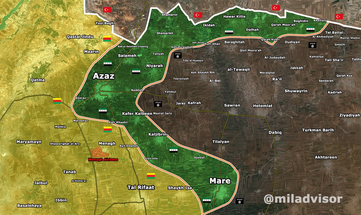 Military Situation in North Aleppo, Syria on June 8