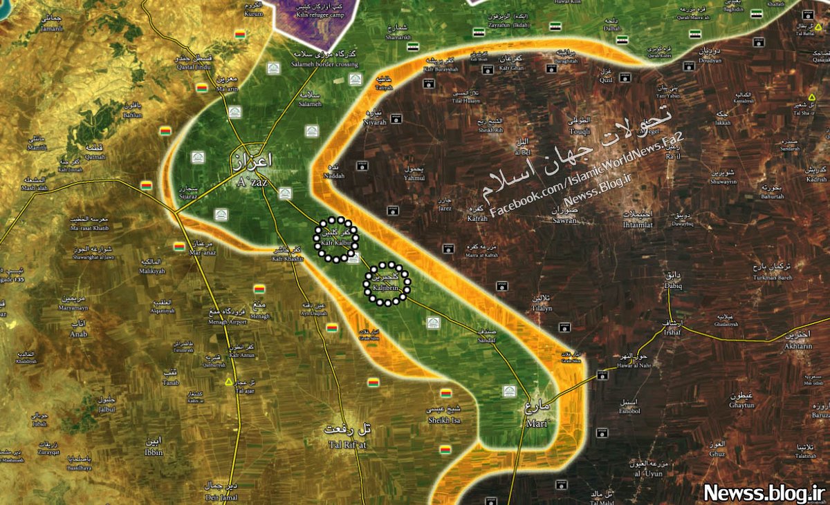 Military Situation in North Aleppo, Syria on June 8