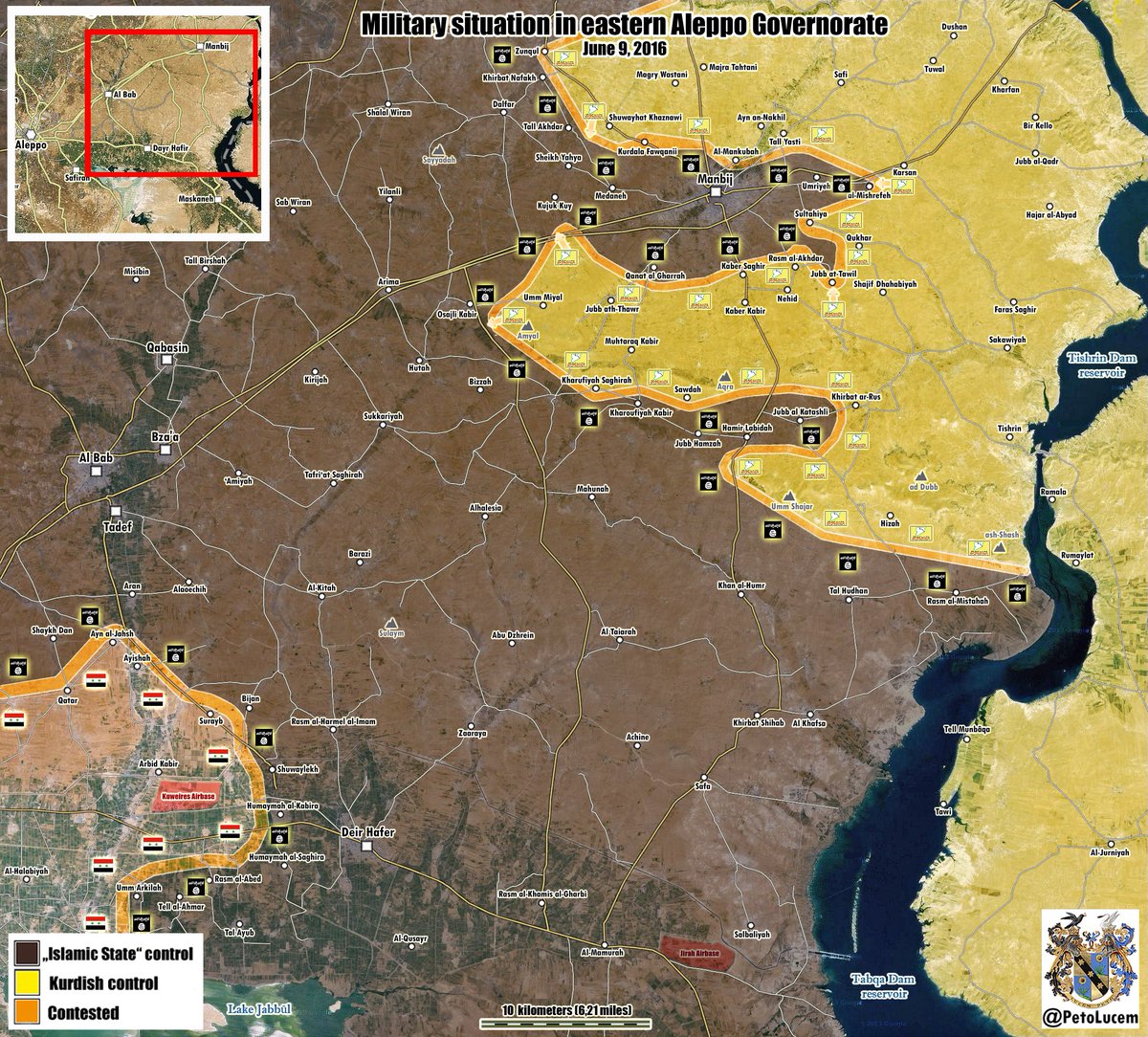 Syrian Democratic Forces Encircle Manbij. 130 ISIS Militants Killed