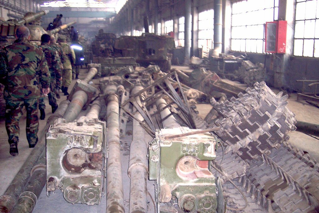 Photoreport: Syrian Army's Battle Tank Repair Plant