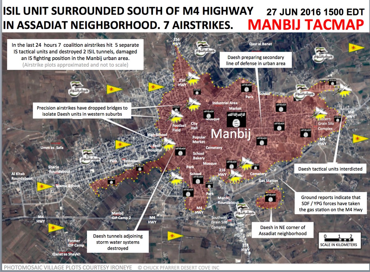 Syrian Democratic Forces Advancing to Center of Manbij