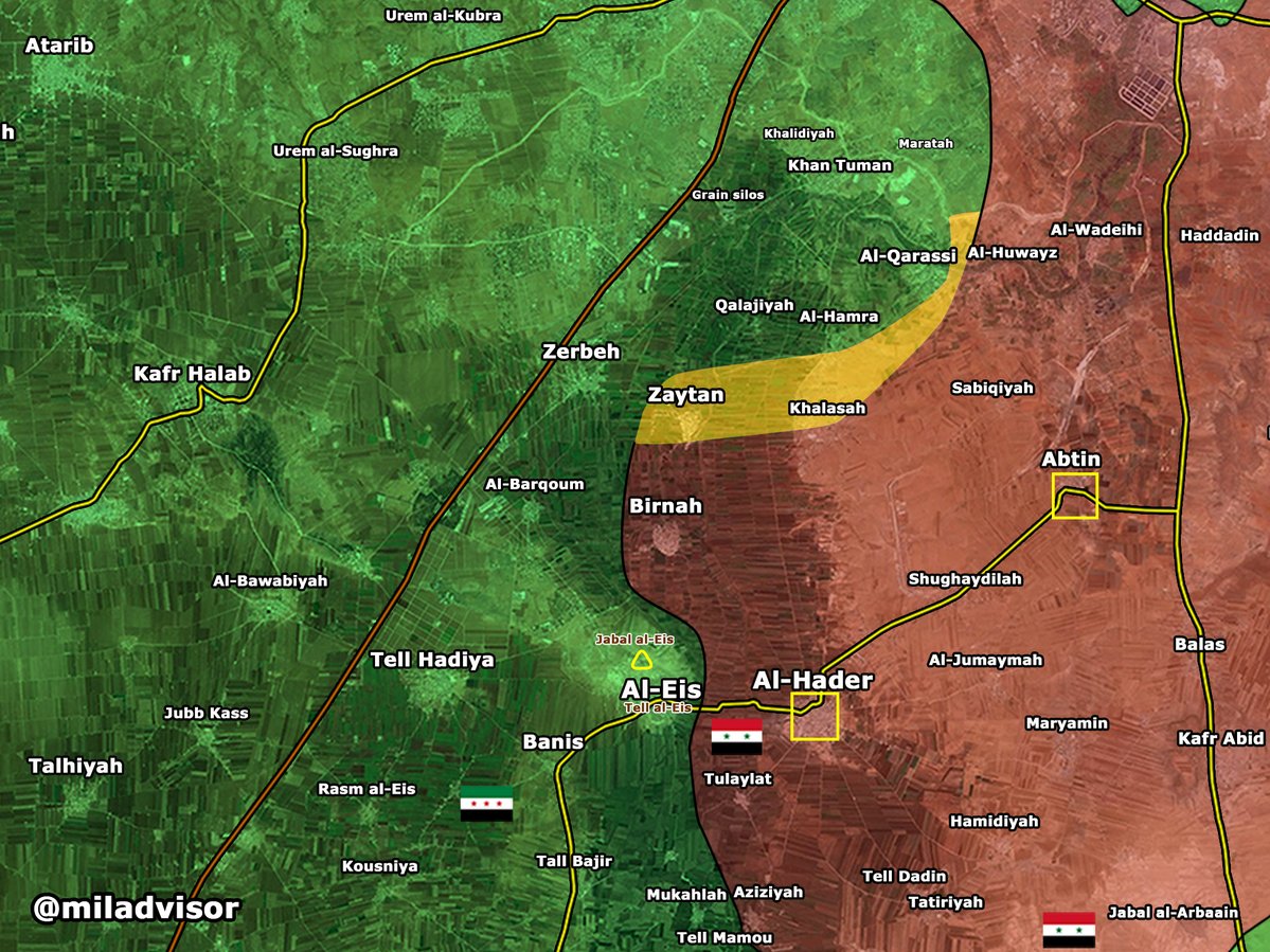 Military Situation in Southern Aleppo, Syria