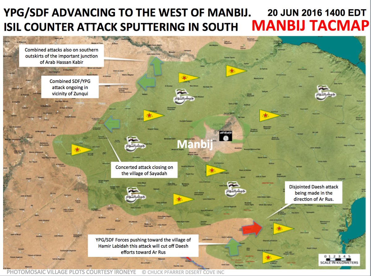 Syrian Democratic Forces Advance West of Manbij