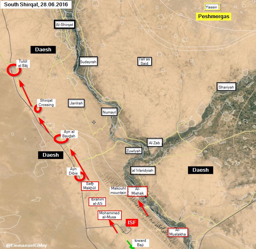 Iraqi Forces Seizing More Villages during Shirqat Operation