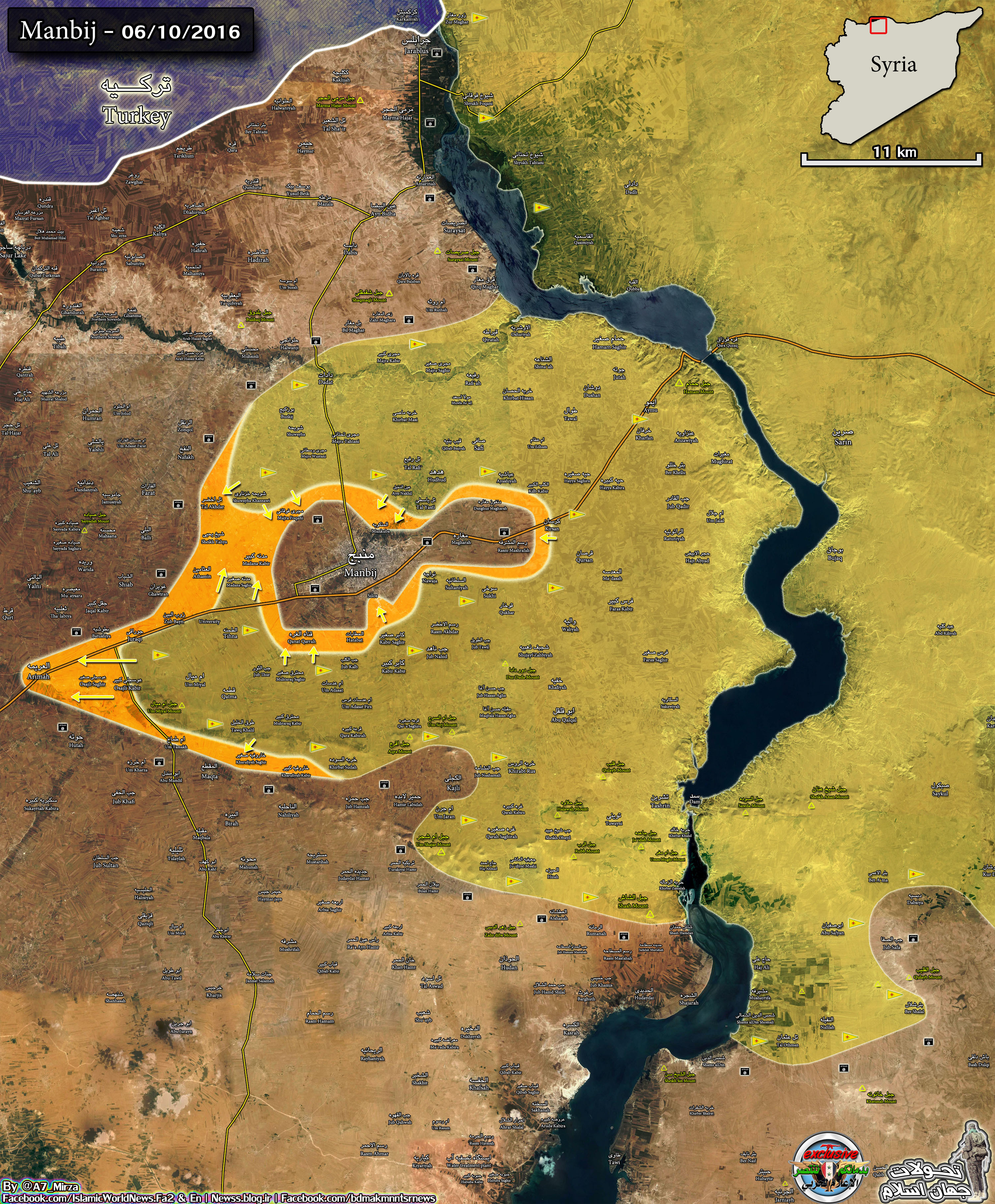 Kurds Advance Further in Northern Syria after Encircling Manbij