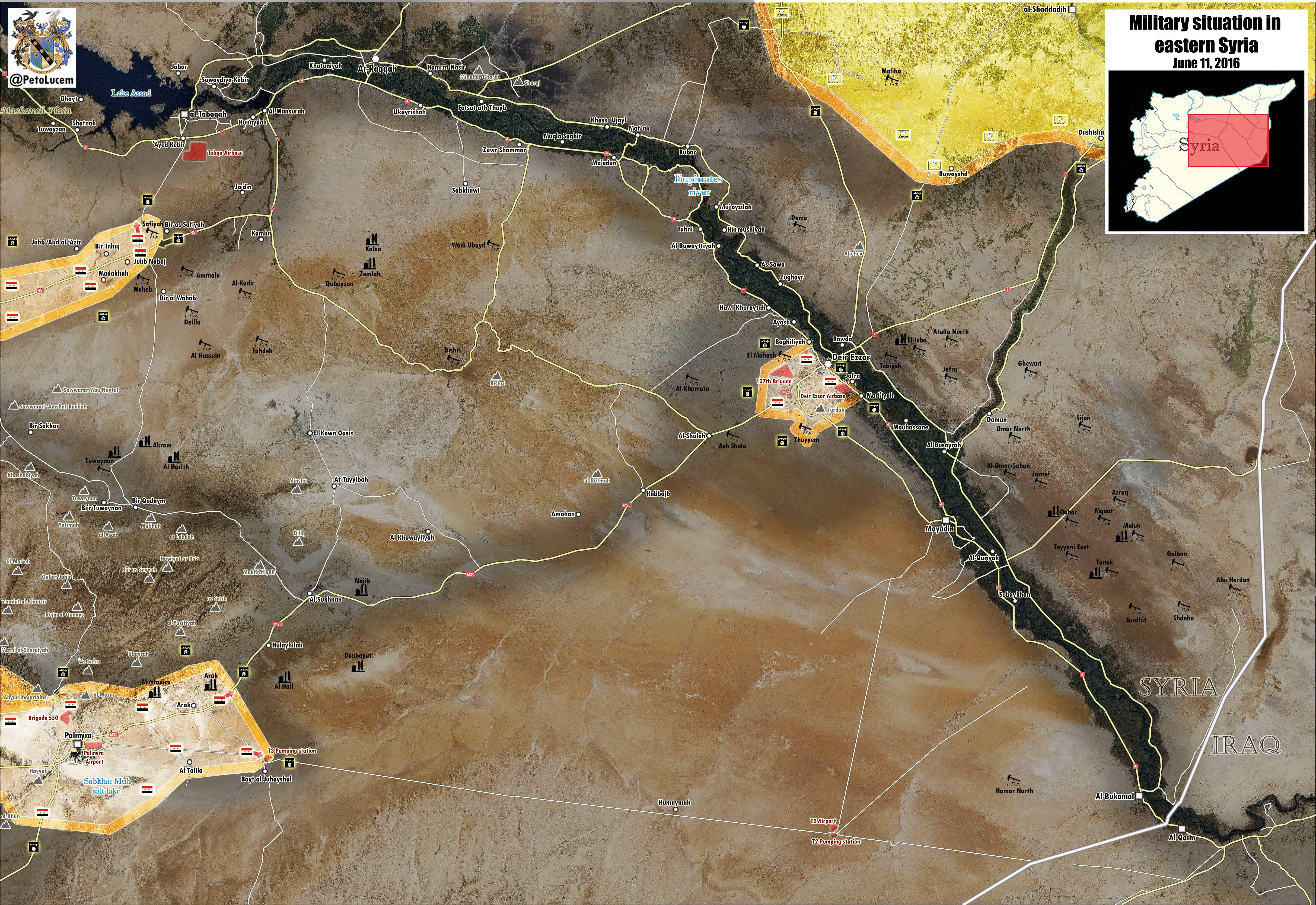 Military Situation in Eastern Syria on June 11