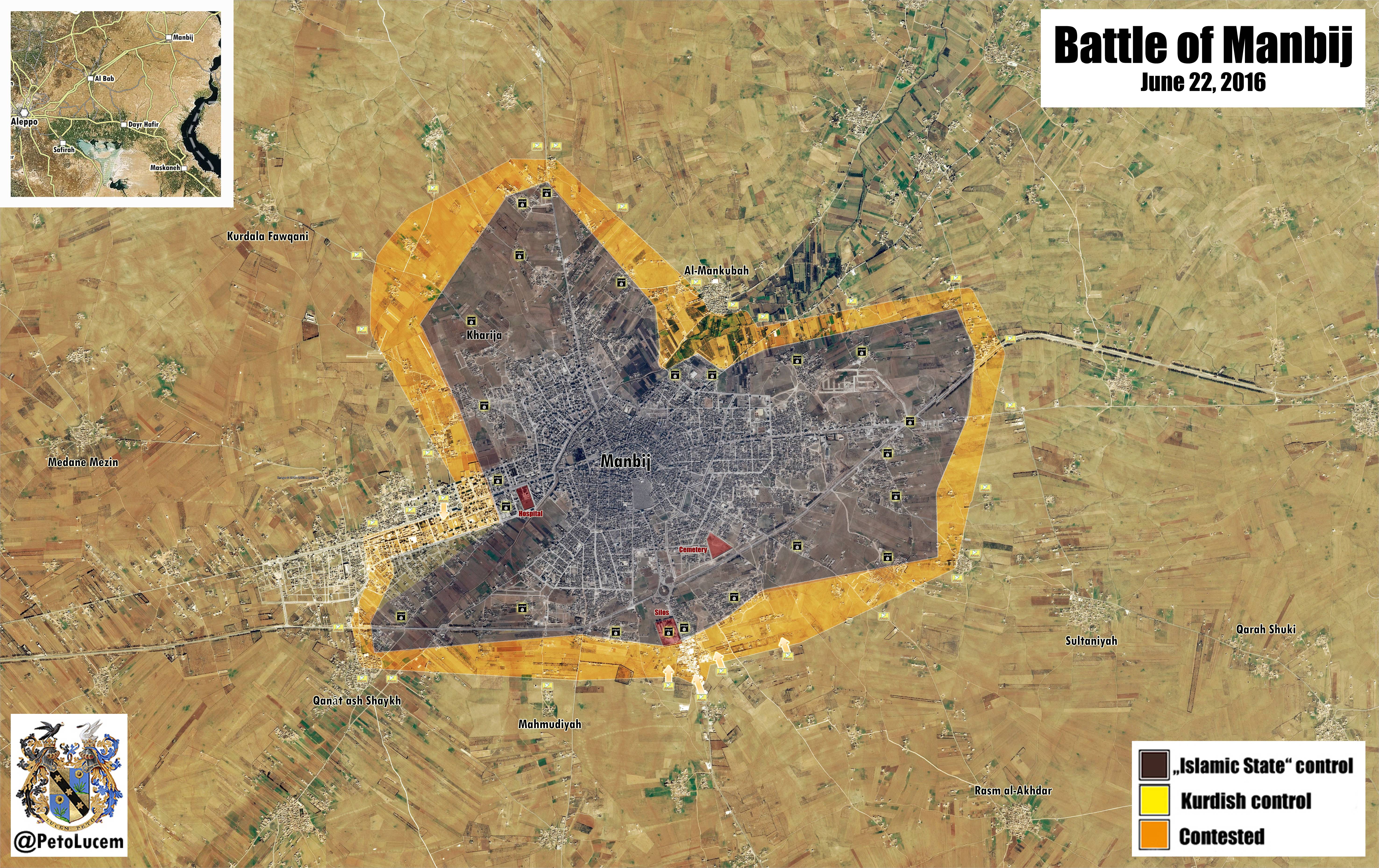 SDF Increases Efforts in Battle for Manbij - Photo, Video, Maps