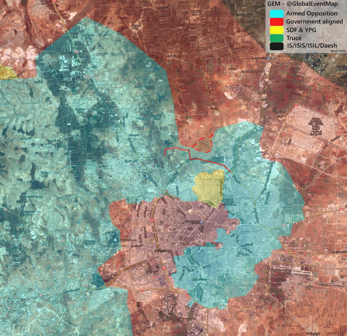 Syrian Army and Kurdish YPG Engage Terrorists Directly at Castello Highway (Maps, Video)