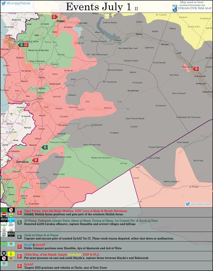 Syria: Militants Gain Ground in Latakia, Army Advances in Aleppo