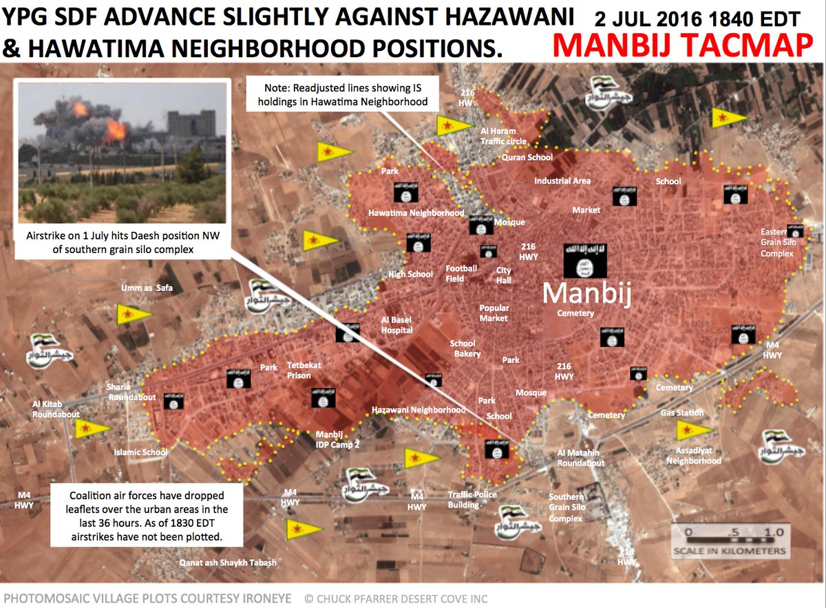 US-led Coalition Renews Heavy Air Strikes in Manbij, Syria