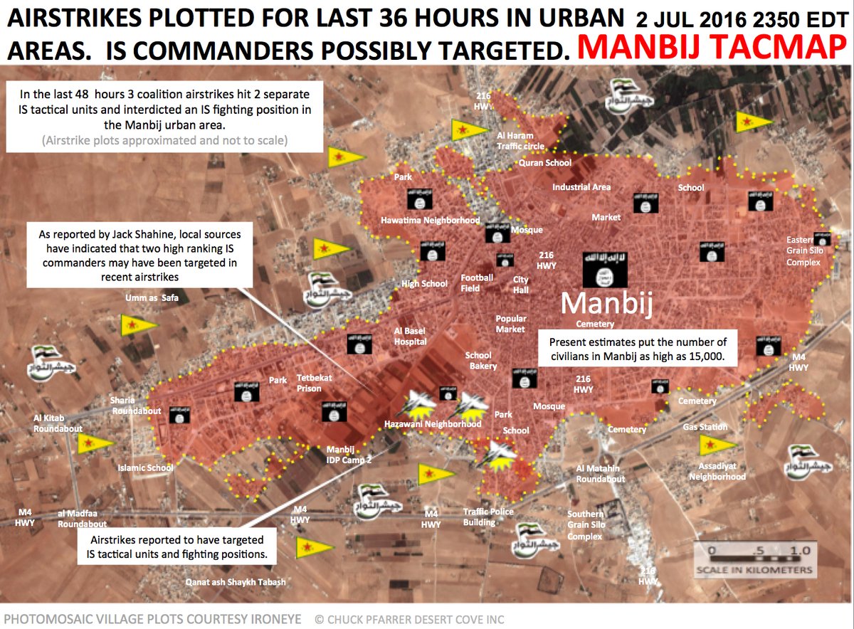 US-led Coalition Renews Heavy Air Strikes in Manbij, Syria