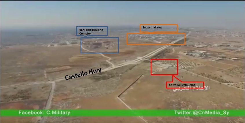 Drone Footage of Castello Highway at Aleppo City