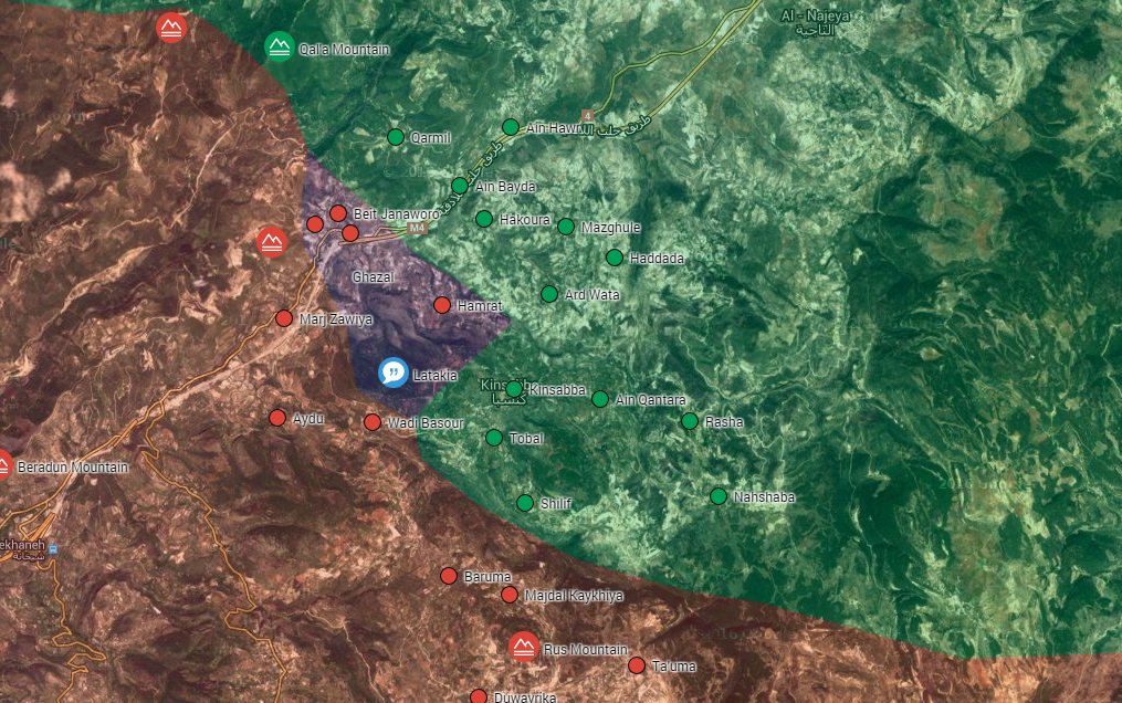 Military Situation in Northern Latakia on July 21