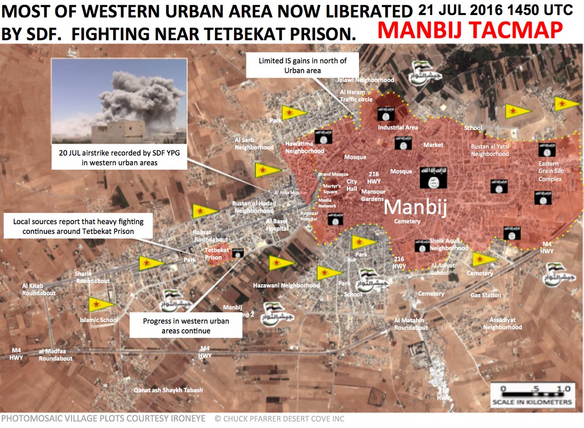 Military Situation in Manbij on July 21