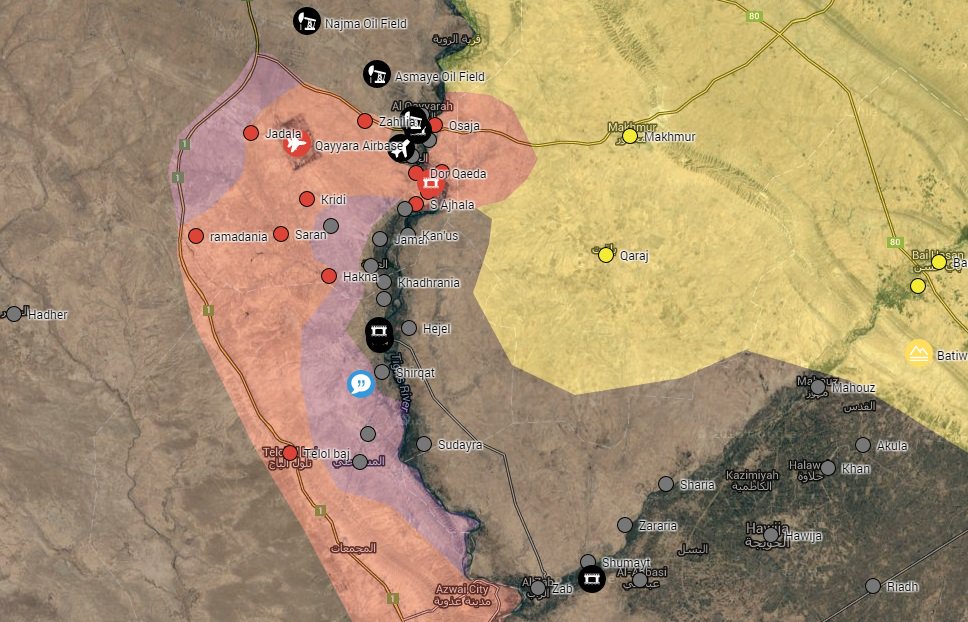 Iraqi Security Forces Advancing on ISIS Terrorists South of Mosul