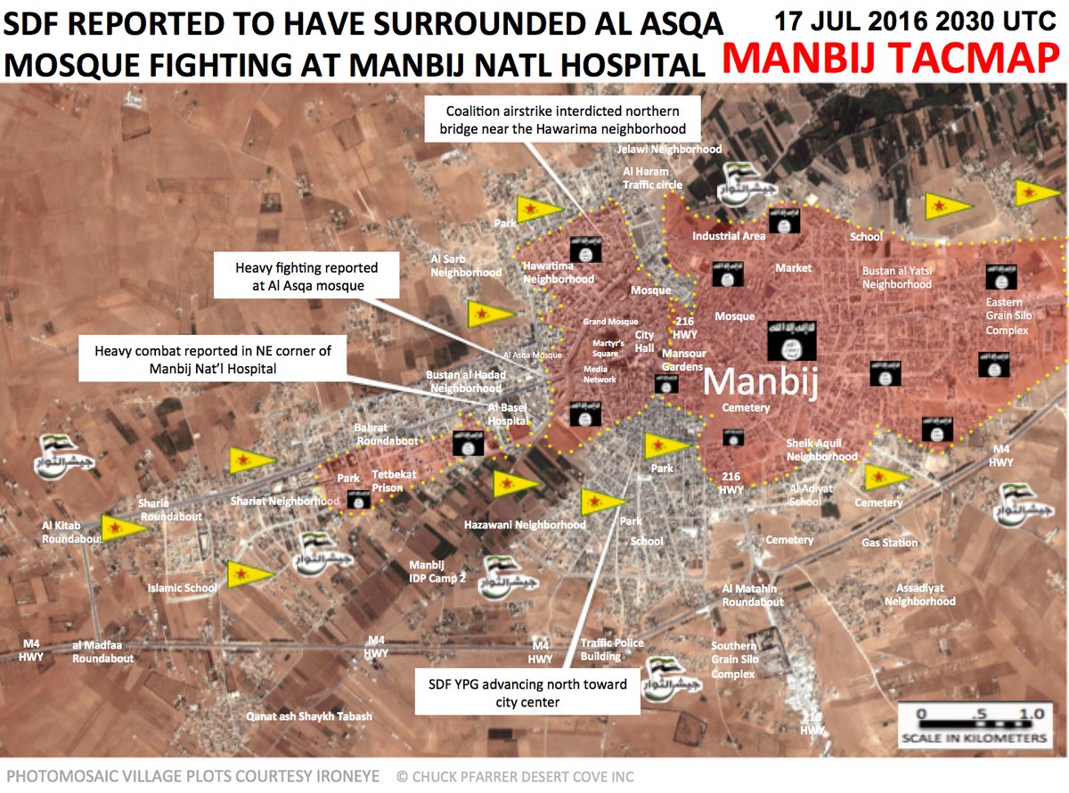 Syrian Democratic Forces Advancing Toward Manbij City Center